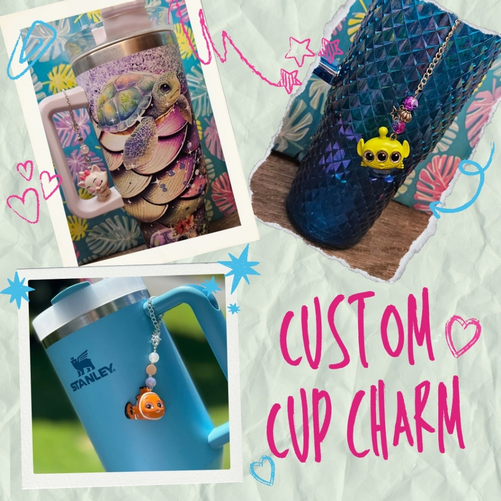 Handcrafted Custom Cup Charm